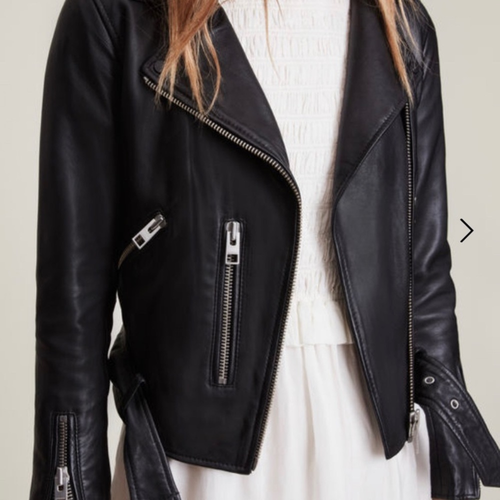 All Saints Balfern Leather Biker Jacket